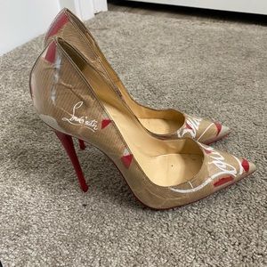 Brown paper bag red bottoms